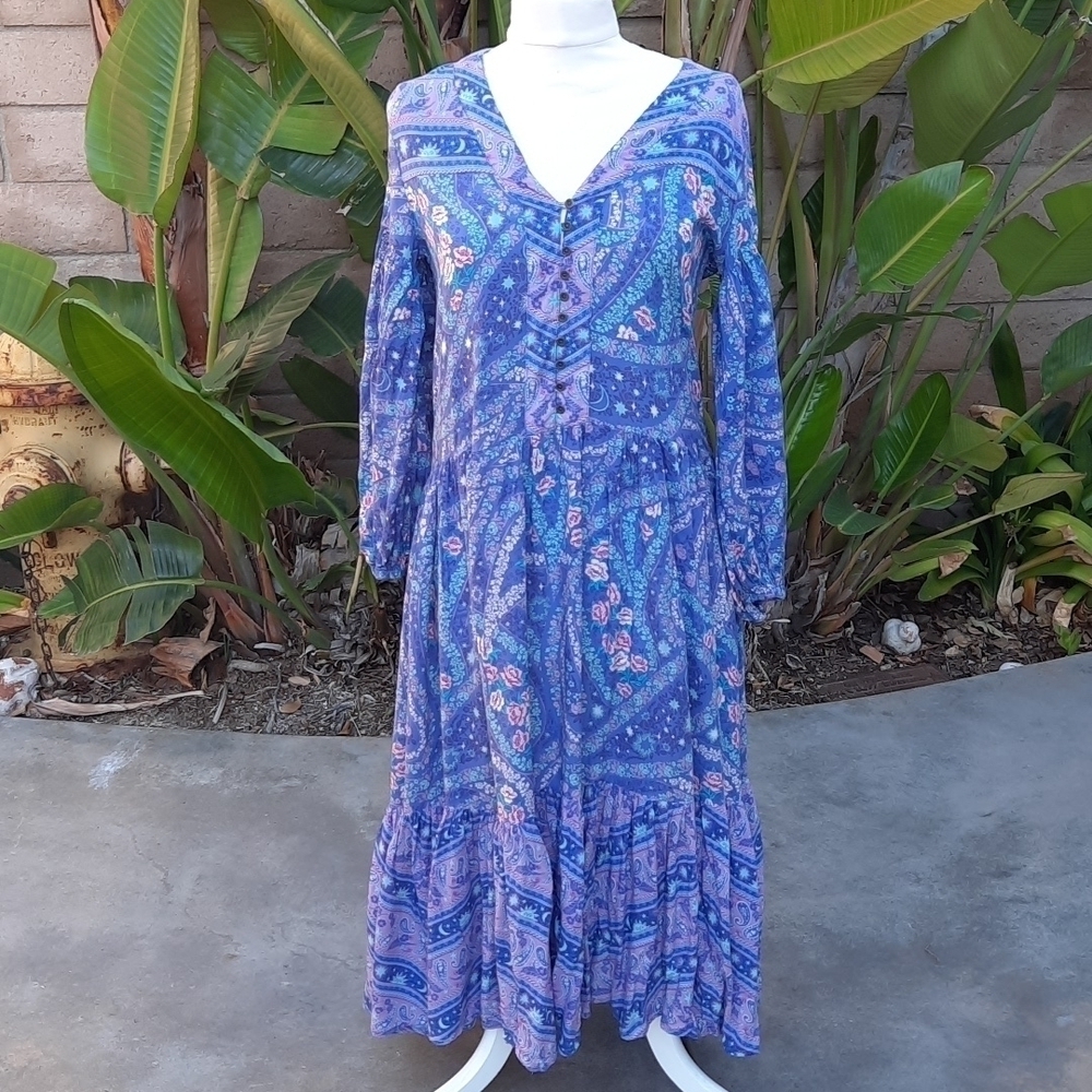 Spell and the Gypsy small City Lights flowy midi dress gown ruffle moon